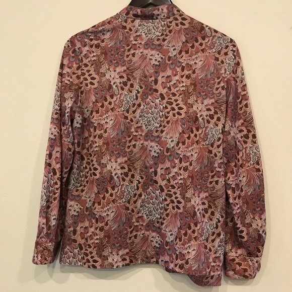 Vintage feather blouse, Rhodes, small - Picture 3 of 4